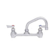 Fisher 13269 Faucet, Kitchen, 8″ Backsplash Control Valve, Lever Handles, 12″ Swing Spout